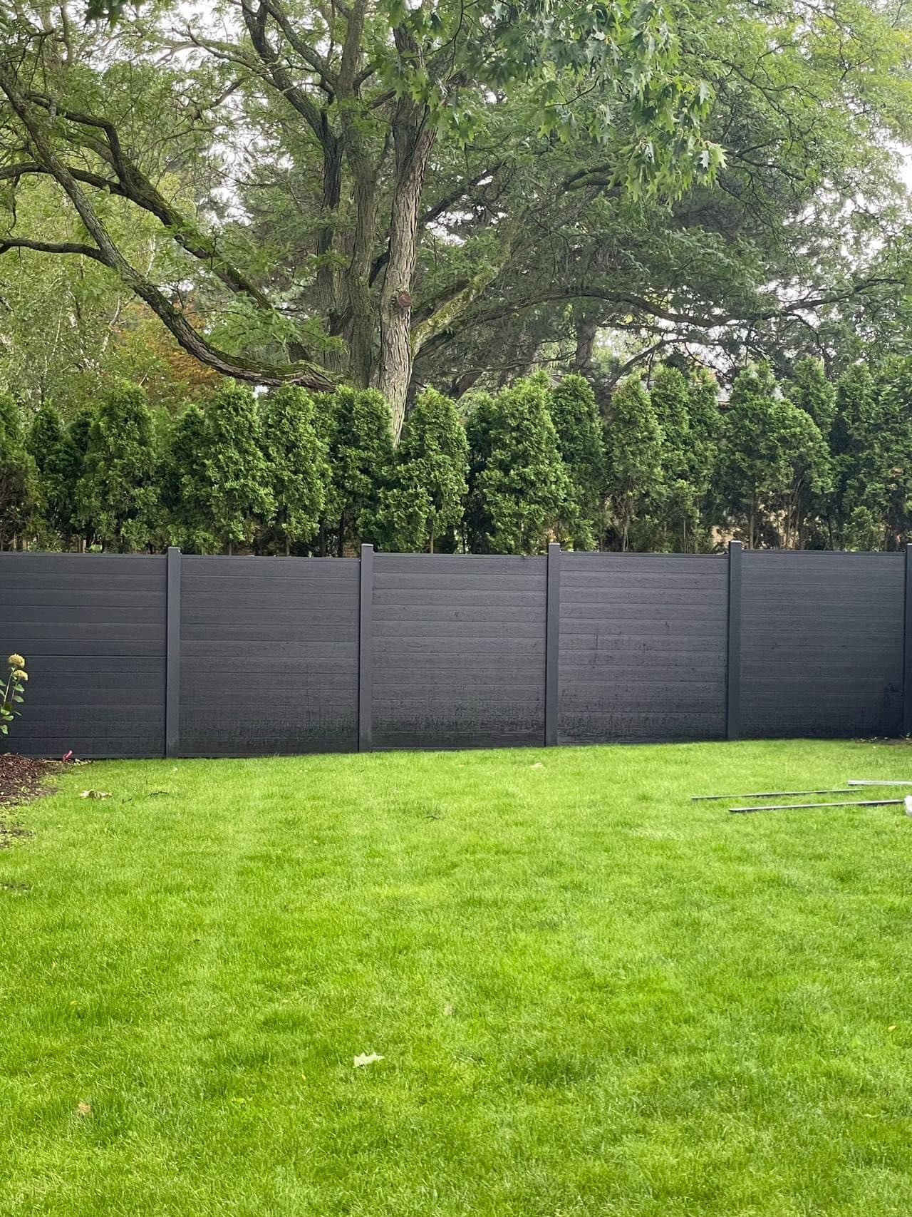 Composite fence installed by FILD Group