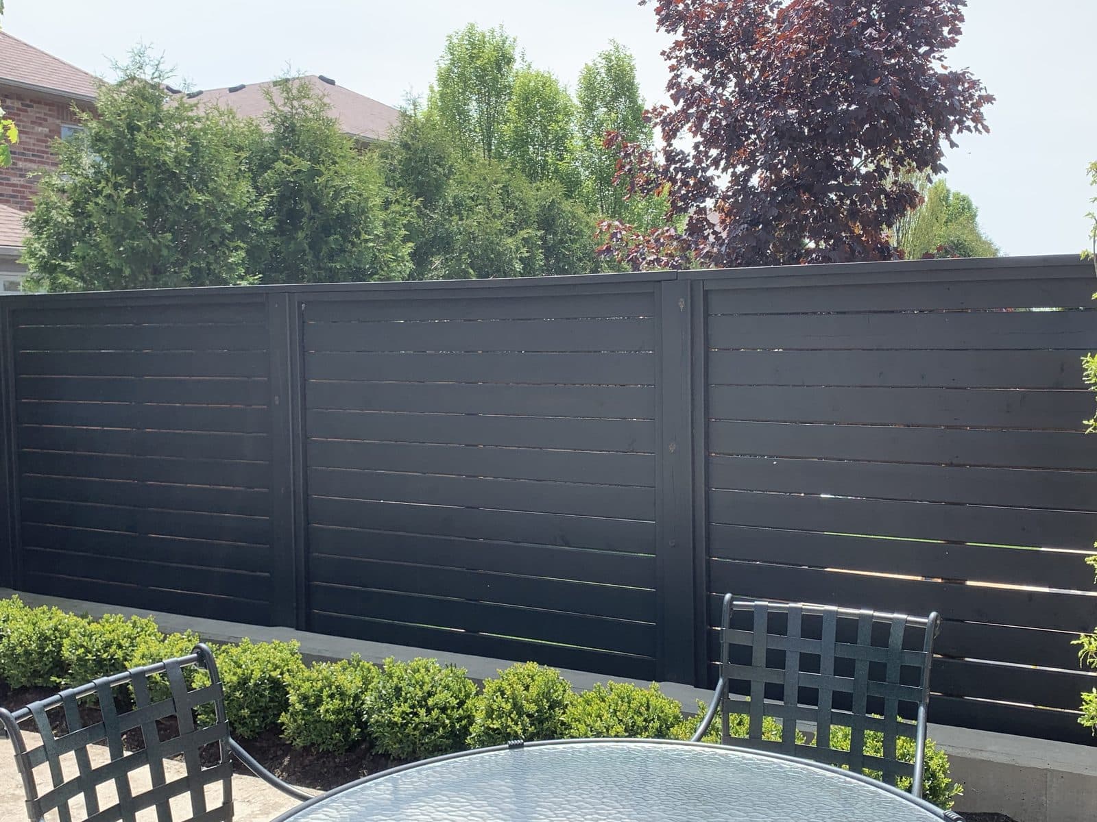 Wood privacy fence installed by FILD Group