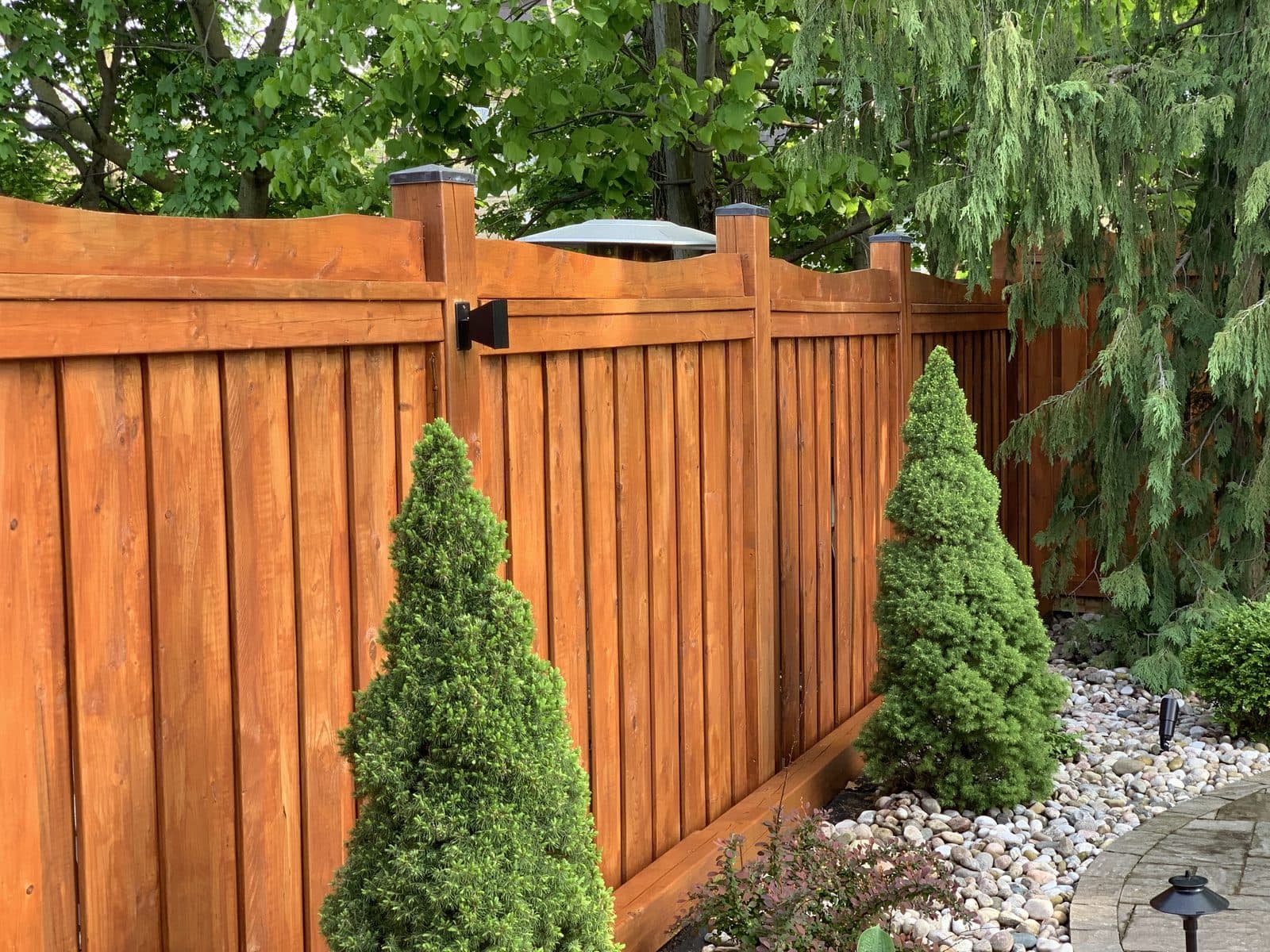 Wood privacy fence installed by FILD Group