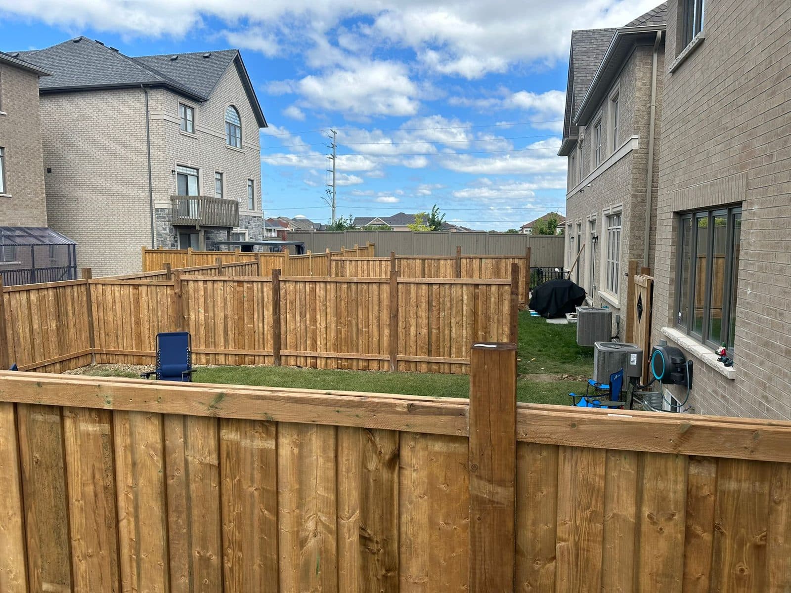 Wood privacy fence installed by FILD Group