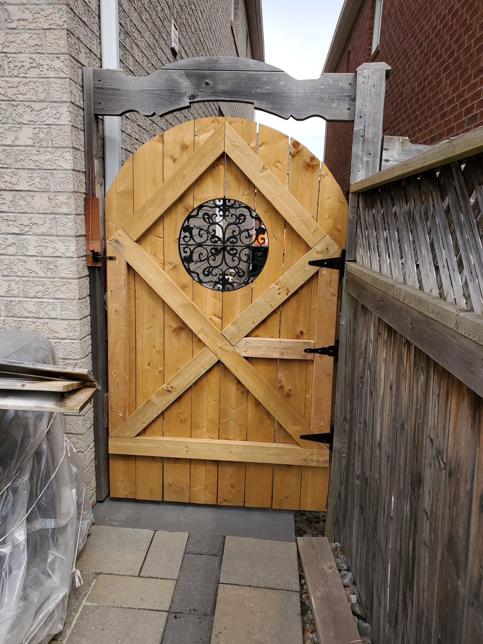 Custom fence gate built by FILD Group